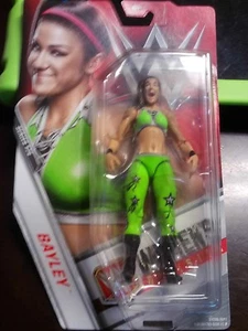 MATTEL WWE SERIES 74~WOMENS CHAMPION~BAYLEY~in GREEN SUIT~2017 NEW IN PACKAGE - Picture 1 of 3