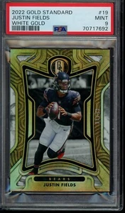 2022 Panini Gold Standard White Gold #19 Justin Fields /49 PSA 9 OTTIME CONDIZIONI - Foto 1 di 2