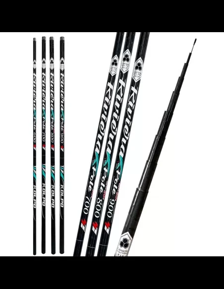 Kolpo Canna da Pesca Fissa Telescopica Riviera Con Carbonio Rinforzato