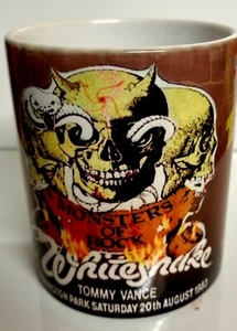MONSTERS OF ROCK CASTLE DONINGTON 1983 WHITESNAKE ZZTOP DIO TWISTED SISTER  MUG - Imagen 1 de 5