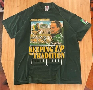 VTG 90's Green Bay Packers Coach Holmgren Shirt Size XL Super Bowl 7UP Promo - Picture 1 of 8