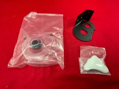 Team Associated RC10DS ALUMINIO NEGRO PLACA DE MONTAJE DEL MOTOR + CUBIERTA ANTIPOLVO DEL ENGRANAJE Foto 1 de 2