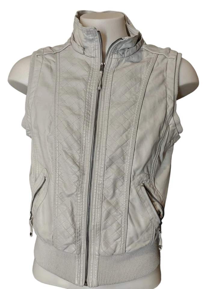 Chaleco YMI XL Junior Talla X-Grande Para Mujer Imitación Cuero Cremallera Completa Forro de Piel Sintética Foto 1 de 4