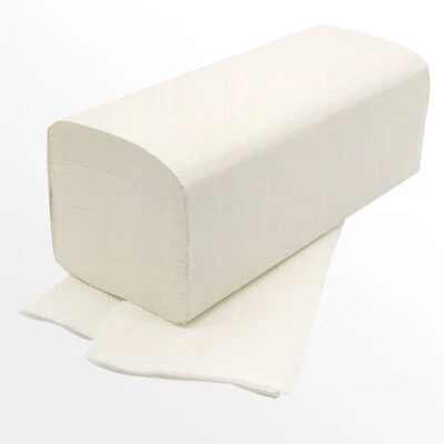 HANSEPACK24 GMBH 3000 Blatt Handtuchpapier Falthandtücher Papierhandtücher 2-lagig 25x23cm weiss