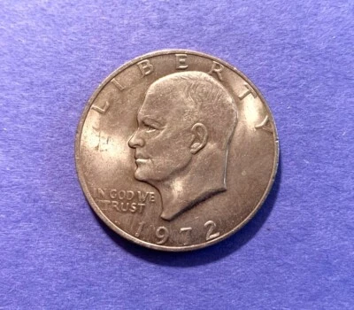 1972 P Dólar Eisenhower Excelente Estado Circulado Frete Grátis - Imagem 1 de 2