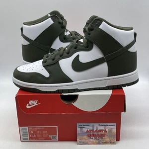 Size 10 - Nike Dunk 2022 High Cargo Khaki I’ve Green White Leather (DD1399-107) - Picture 1 of 8