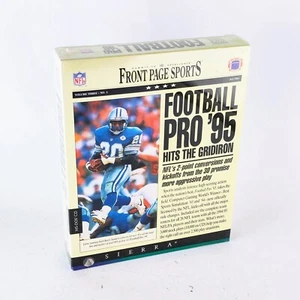 Front Page Sports NFL Football Pro 95 Big Box PC Game MS-DOS CD Barry Sanders - Picture 1 of 4