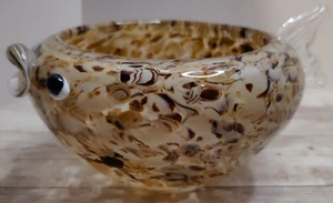 TJ Max ~ Fish Artglass ~  Bowl/ Trinket Dish - Picture 1 of 8