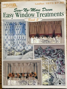sew-no-more decor easy window treatments book 2 craft Leisure Arts drape curtain - Picture 1 of 8