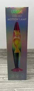 Urban Shop- 16" Rainbow Lava Motion Volcano Lamp-Rainbow Painted Metal Base-New - Picture 1 of 4