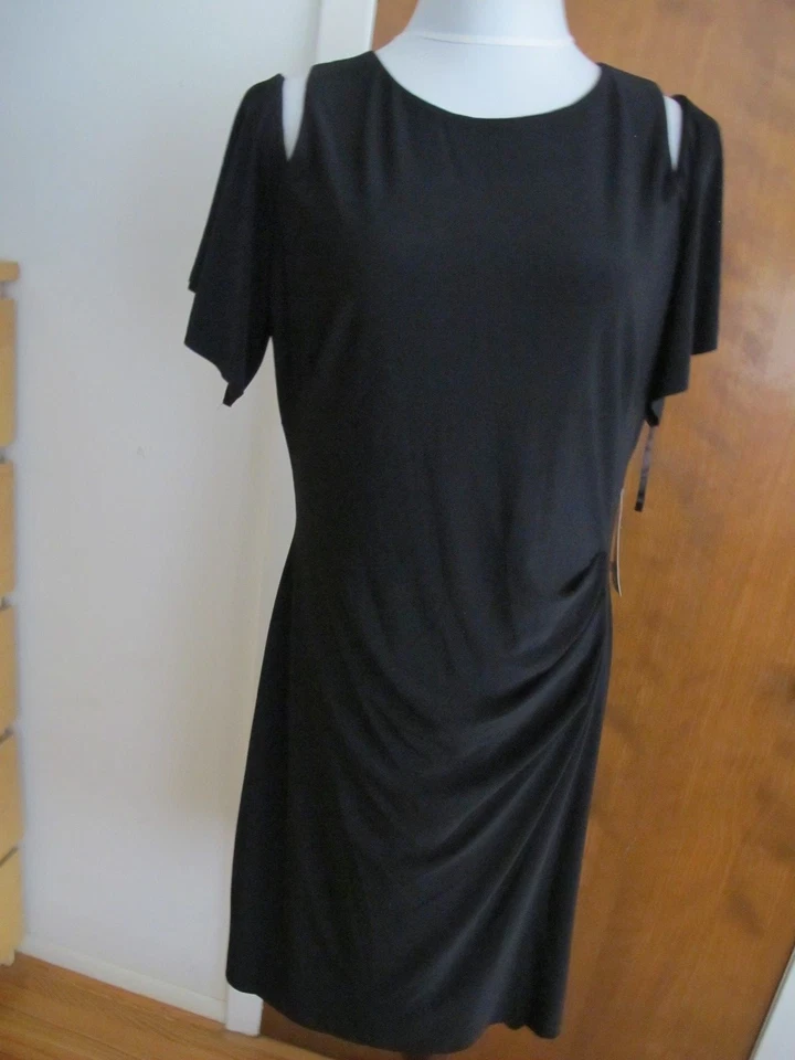 Lauren Ralph Lauren Womens Leonie Black Day to Night Cocktail Dress 16 BHFO 6817