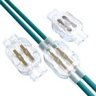 10pcs PC Single-Core Cable Junction Box Copper 4-way Connecting Terminal  Worker