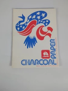 Vintage AmArt Charcoal Paper Pad 65 Lb 9"x12" Missing 1 Page  - Picture 1 of 6