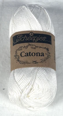 Hilos Scheepjes Catona 50 gramos #106 100 % algodón Blancanieves NUEVO Foto 1 de 3