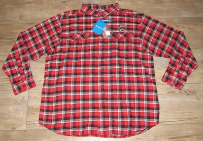 Ohio State Buckeyes Columbia Cotton Flannel Shirt Flare Gun $65 size Men's 2XL - Image 1 of 4