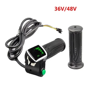 36V/48V Split Throttle Handle with Power Display & Key Lock for E-Bike/Scooter - Picture 1 of 16