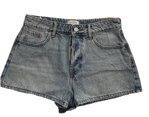 Pantalones cortos de mezclilla para mujer Pacsun botón mosca talla 28 nuevos con etiquetas pantalones cortos de jean azules - Imagen 1 de 6