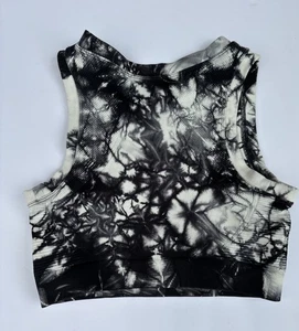 Mono B Crop Tank Training Top schwarz weiß grau Größe Small - Bild 1 von 4