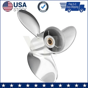 15 x 14 Stainless Steel Boat Propeller For Yamaha Engines 15Tooth 150-250HP RH - Picture 1 of 7