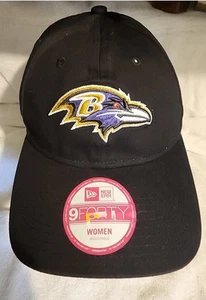 Baltimore Ravens New Era Women's SnapBack Adjustable Hat Black Color - Picture 1 of 2