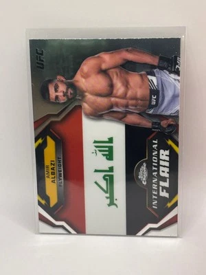 2024 Topps Chrome UFC Amir Albazi International Flair #IFL-1 MMA - Image 1 of 2