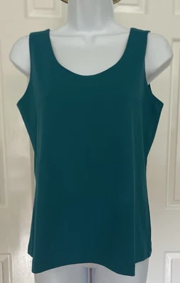 NWT Chico's Microfiber Contemporary Tank Top- Teal- Women's Size 1/Medium - Image 1 of 4