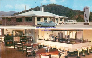 De colección 1960 Cagle's Restaurant Franklin Macon County Carolina del Norte PC sin publicar .a - Imagen 1 de 2