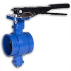 Grooved End Butterfly Valve 4" 200 cwp, Ductile Iron Buna Disc Lever NEW 068WH