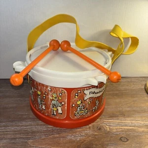 Vintage 1979 Fisher Price Marching Band Drum Set #921 - Picture 1 of 11