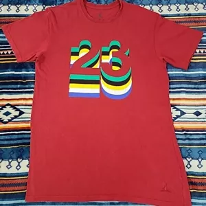 Nike Jordan 23 Logo Jumpman T-Shirt Red Large - Picture 1 of 11