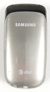 Samsung SGH-A107 - Silver and Black ( AT&T ) Cellular Flip Phone - Picture 1 of 3