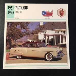 Packard Mayfair 1951-1953 Spec Sheet Info Card - Picture 1 of 2