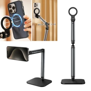 Metal Cell Phont Magnetic Desktop Holder Mount Video Live Streaming  Accessories - Photo 1 sur 12