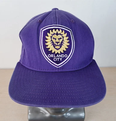 ADIDAS ORLANDO CITY MLS FÚTBOL AJUSTABLE SNAPBACK GORRA/GORRA DE BÉISBOL DEPORTE PÚRPURA Foto 1 de 4