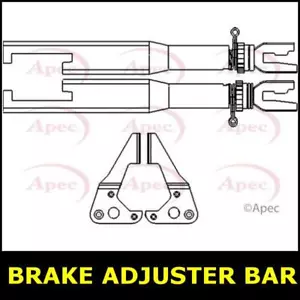 Brake Adjuster Bar Rear FOR PEUGEOT 306 1.6 00->02 CHOICE2/2 with ABS Apec - Picture 1 of 3