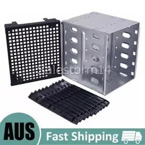 5.25 Inch to 5 x 3.5 Inch SATA D Cage Rack Hard Drive Disk Enclosure Hard NEW - Picture 1 of 10