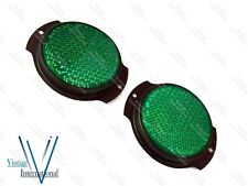 Produktbild - Paar grüner Reflektor schwarze Einblende Paar für Willys M38 M151A1 M35 LKW...
