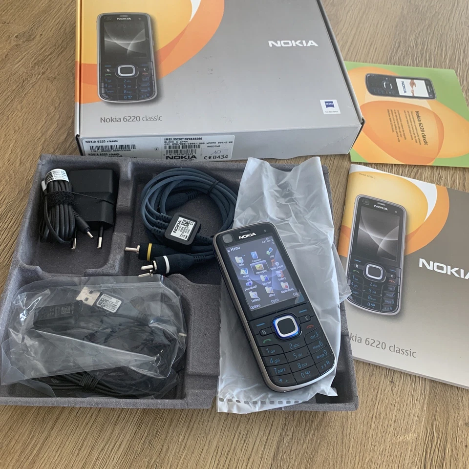 Nokia  Classic 6220 - Schwarz (Ohne Simlock) Handy