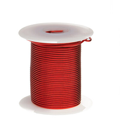 18 AWG Gauge Enameled Copper Magnet Wire 8 Oz 100' Length 0.0415  155C Red • 13.88$