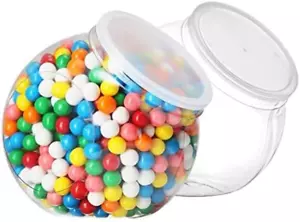 2-Pack Plastic Candy Jar - 96Oz Large Candy Jars with Lids for Candy Buffet, Kit - Picture 1 of 8