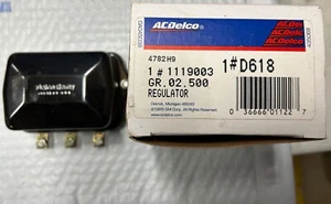 1955-1961 Chevrolet Corvette Delco Voltage Regulator GM#1119803 Delco #D618 - Picture 1 of 4