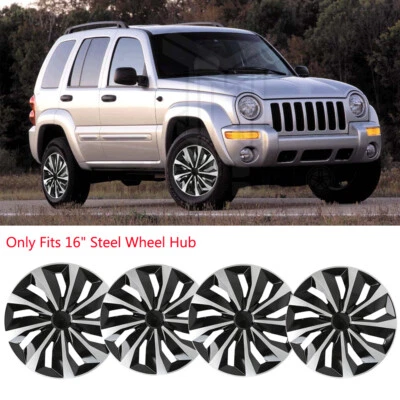 适用于吉普 Liberty 02-07 16 英寸 4 轮盖轮毂盖 R16 轮胎和钢圈 — 第 1/4 张图片