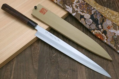 Yoshihiro High Carbon Japanese Kasumi Yanagi Sushi Sashimi Knife - 10.5"
