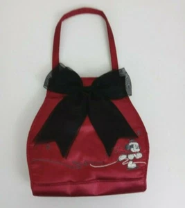 The Disney Store Little Girls Red Handbag Purse Minnie Mouse Ice Skating W/ Bow - Picture 1 of 3