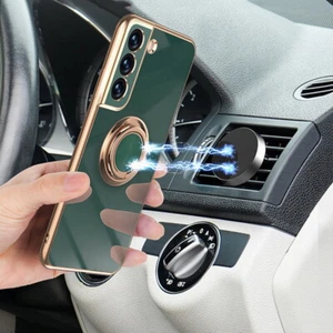 For Samsung S23 S22 S24 Ultra S20 S21 FE A52 A72 Magnetic Ring Holder Case Cover - Picture 1 of 18