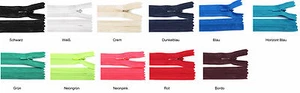 1 Verdeckter Reißverschluß  Längen : 60 cm & 70 cm  12 Farben zu Auswahl  - Picture 1 of 1
