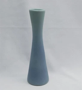 Vtg Van Briggle Pottery Vase Turquoise Blue MCM Taper 7.75" - Picture 1 of 12