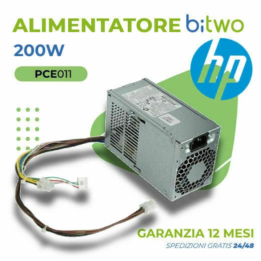 Hp Pce011 Alimentatore 200W Power Supply  SFF ITX ATX Desktop - Immagine 1 di 1