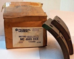 FEDERAL MOGUL BRAKE LININGS, 8 BLOCKS FOR 4 SHOES PER BOX, P/N MC4665DXX - Picture 1 of 1