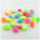 30PCS 12MM EGG SHAPED TWO TONE ACRYLIC BEADS FOR JEWELLWERY MAKEING - CRAFTS